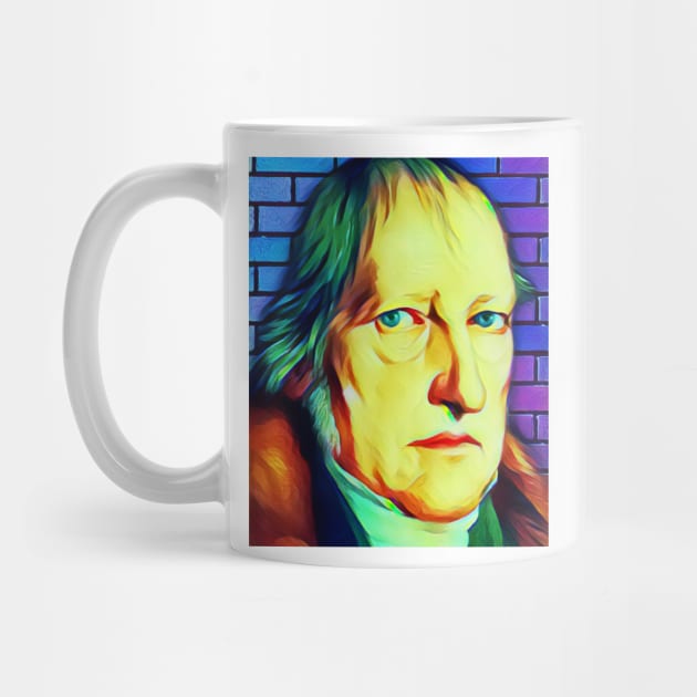 Georg Wilhelm Friedrich Hegel Colourful Portrait | Georg Wilhelm Friedrich Hegel Artwork 7 by JustLit